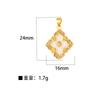 Micro incrustação acessórios de zircônia inteligente floco de neve coroa flor amor gota de água pingente de cobre colar faça você mesmo brincos acessórios de pingente