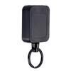 Simples Anti-perda Anti-roubo Fácil-puxar Cinto Clipe Traseiro Quadrado Preto Fácil Puxar Fivela Chaveiro Telescópico Automático