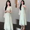 Nuevo Vestido de Maternidad de Verano 2026 con Estilo Dulce y Elegante, Vestido de Maternidad de Longitud Media con Mangas Cortas