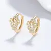 Brincos de fivela de ferradura para mulheres, brincos de prata 925, brincos de luxo leve de alta qualidade, joias de nicho com zircônia, presente de aniversário