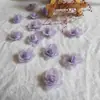 Accesorios de Flor Estéreo de Organza Flor Mini Hecha a Mano Decoración de Vestido de Novia Falda de Niños Pétalos Coloridos DIY
