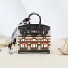 Bolsa Mini Casa da Moda Bolsa para Chave de Carro Pingente Bolsa Janela Pequena de Platina Pingente Bolsa para Batom Bolsa para Fones de Ouvido Venda por Atacado