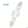Placa guía de puerta antirrobo tira de borde de acero inoxidable placa de pestillo pestillo de cierre carcasa de plástico cerradura doméstica cuerpo de cerradura accesorios para marco de puerta