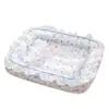 Cama para Cachorro Gato de Renda Fina de Verão Tapete Quadrado Estilo Coreano Cama para Pet Estampada por Completo Venda por Atacado Cama para Cachorro Pequeno