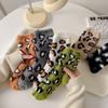 Meias meias femininas estampa de leopardo meias de meio veludo veludo coral acolchoadas quentes meias de dormir atacadistas fabricantes