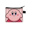 Bolsa para Monedas de Kirby para Niñas, Portatarjetas de Estudiante Infantil, Bolsa de Almacenamiento Portátil con Cremallera para Tarjetas