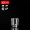 Copo de Vidro para Vela de Parede Grossa de Camada Dupla Fundo Espesso Suporte para Vela de Aromaterapia Estilo Europeu Friso Vertical Copo de Vidro para Vela de Parede Grossa Copo de Vidro para Vela com Fundo Curvo
