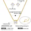 Jingqiao Moda Popular Transfronteiriça Conjunto de Joias Simples para Mulheres Aço Inoxidável Banhado a Ouro 18K Conjunto de Colar e Brinco Atacado