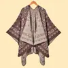 Xale Jacquard de Leopardo Retrô para Mulheres no Atacado Atmosfera de Viagem Yunnan Qinghai Foto Xale Quente Novo