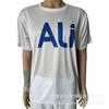 Camiseta de campaña electoral de comercio exterior con logotipo monocromático de letras simples, de poliéster blanco de seda de 110 g, para elecciones presidenciales africanas