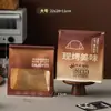 Alambre de Hierro Borde Enrollado Pan Tostado Recién Horneado Delicioso Bolsa para Tostadas Bolsa para Empaquetar Snacks Horneados Galleta Copo de Nieve Repostería Bolsa de Papel Kraft para Pan