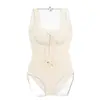 Traje de baño de una pieza de corte bajo y cintura alta para mujer, diseño de triángulo conservador, retro, adelgazante, sexy, sin espalda, traje de baño bikini de celebridad de internet