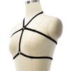 Suministro transfronterizo de nuevo arnés de sujeción de correa hueco negro para damas, ropa interior sexy S0049