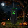 Bestseller transfronterizo de Amazon: Colgante de sombrero de mago que brilla en la oscuridad para decoración de escena exterior de Halloween