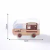 Carrito de Café Lindo Creativo Camping Muñeco de Animal Pequeño Casa de Muñecas Paisajismo Decoración DIY Accesorios Adornos en Miniatura