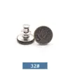 Artefacto ajustador de cintura botón sin clavos 17mm Pantalones de mezclilla cintura Gran Cambio Pequeño desmontable ajustable sin costuras botón de metal