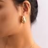Colar Pingente Liso Gota d'Água Joias Transfronteiriças para Mulheres Versátil Design de Nicho Corrente Osso de Cobra Corrente Suéter Estilo Curto