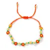 Artesanía Exquisita Transfronteriza, Estilo Único, Pulsera de Flor de Cuentas de Arroz Multicolor, Joyería Tejida Multicolor para Combinar Diariamente, Venta al por Mayor