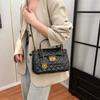 Bolsa de Moda de Alta Qualidade para Mulheres 2025 Nova Moda Tendência Acolchoada Corrente Ombro Transversal Versátil Casual