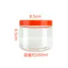 Pote de plástico atacado pet boca larga tampa de rosca pote de plástico transparente selado pote de armazenamento de alimentos pote cilíndrico de plástico para doces
