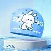 Toucas de Natação Infantis para Meninos e Meninas, Toucas de Natação de Silicone Que Não Apertam a Cabeça, Impermeáveis, Tamanho Grande, Toucas de Natação com Desenhos Animados Fofos Atacado