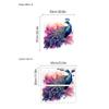 Dropshipping Transfronterizo Pegatinas de Pared de Pavo Real Azul Colorido Decoración para el Hogar Dormitorio Sala de Estar Entrada Fondo Pegatinas Autoadhesivas