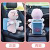 Caixa de Lenços para Carro Lixeira Dois em Um Multifuncional Porta-Braço de Carro Desenho Animado Decoração Interior de Carro Suprimentos