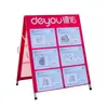 Tablero de exhibición de carcasa Deyou tablero de guarnición soporte de póster de doble cara tablero de exhibición para agencia inmobiliaria cartelera de espiga soporte de exhibición en forma de A