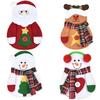 Nuevas Decoraciones Navideñas Muñeco de Dibujos Animados Set de Cuchillo y Tenedor Set de Vajilla de Santa Cruz Transfronterizo Suministros para Vestir la Mesa