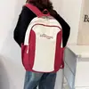 Nova Mochila de Grande Capacidade, Versátil, Durável e Moderna para Estudantes Universitários, Mochila Escolar Leve, Mochila para Viagem ao Ar Livre Color-Blocking