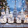 Adornos de escritorio de madera navideños transfronterizos: muñeco de nieve, árbol de Navidad, renos, adornos vintage, decoraciones de escritorio navideñas