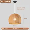Novo estilo chinês, estilo antigo, lanterna, arte em bambu, ninho de pássaro, rattan, chapéu de palha, abajur, luminária zen para sala de chá, restaurante, hotel, lustre de bambu