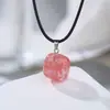 Joias Zhouhang Venda Quente Transfronteiriça Pingente de Cristal Natural Amethyst Irregular Lapis Lazuli Colar Joias Atacado