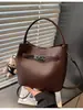 Bolso Pequeño Retro Transfronterizo para Mujer Otoño e Invierno 2025 Nuevo Bolso Versátil de Hombro Cruzado Estilo Popular Caliente Bolso Portátil Tipo Cubo