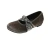 Zapatos de plataforma de seda para mujer que aumentan la altura, nuevo estilo otoño 2026, versátiles con faldas, mocasines ballet planos para mujer