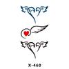 Adesivos de Tatuagem à Prova d'Água Coração Masculino e Feminino Desenho Animado Estiloso Casal Longa Duração Flor Letras Inglesas Pequenos Frescos Adesivos de Tatuagem
