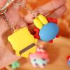 Llavero creativo de silicona con dibujos animados, colgante para muñeca, mochila escolar para estudiantes, adorno colgante, regalo para niños, obsequio adicional.