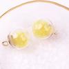 Atacado nova cor transparente areia movediça bola de vidro pingente DIY telefone móvel brincos artesanais acessórios para o cabelo saco de material decorativo