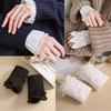 Mangas postizas de encaje para mujer, mangas decorativas para ropa, mangas de suéter, puños postizos, mangas postizas, mangas cortas