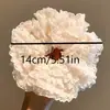 Goma para el pelo scrunchie de encaje hueco color crema de alta gama estilo coreano minimalista francés para mujer