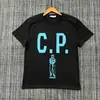 Camiseta Básica Casual Diaria Serie Silueta Humana Estampada con Logo Clásico de Empresa Transfronteriza Cp