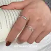 Anillo Retorcido de Plata de Ley S925 con Lazo Souchuang para Mujer Diseño de Nicho Coreano Ins Anillo Versátil de Gama Alta para Dedo Índice