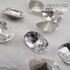 Popular en línea huevo de paloma diamante broca para uñas joyería Diamante Súper Brillante denier fondo puntiagudo forma especial diamante ovalado rectangular para pegar en la uña Diamante