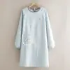 Delantal de Lona Estilo Coreano de Manga Larga Anti-Manchas y Resistente a las Manchas Ropa de Trabajo para Cocina Hogar Mono de Trabajo para Mujer Catering Trabajo Ropa de Trabajo Especial