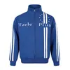Ropa para Hombre Northbound Otoño 2026 Nuevo Sudadera Deportiva Bordada con Parches de Rayas Verticales Chaqueta Deportiva Holgada para Hombre con Cuello Alto