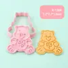 Molde para Galletas de Dibujos Animados Oso Arcoíris Simulación de Tiempo en Familia Herramienta Creativa DIY para Hornear Galletas