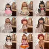 Boneca Espanhola de Batata Mia 24cm Boneca 30cm Menina Feita à Mão DIY Waldorf com Roupas Trocáveis