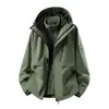 Chaqueta Tres en Uno para Hombre para Exteriores 2026, Otoño/Invierno, Impermeable Cortavientos Desmontable, Ropa de Senderismo para Parejas