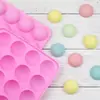 Más de 20 moldes de silicona para chocolate con forma de semicírculo pequeño y esférico, molde de silicona para pastel, lindo molde de silicona pequeño Q para gelatina