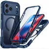 Capa Três-Provas Transfronteiriça adequada para Capa de Celular iPhone 18pm/17pm Transparente Magnética à Prova de Choque Capa Protetora